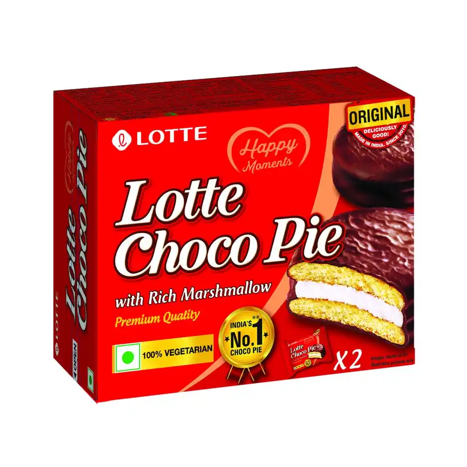 lotte choco pie | soft cake snack