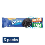 cadbury oreo vanilla flavour creme sandwich biscuit, 3x125.25 g (multipack)