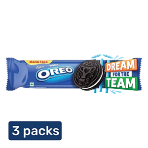 cadbury oreo vanilla flavour creme sandwich biscuit, 3x125.25 g (multipack)