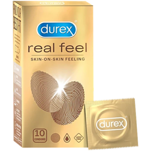 durex real feel condom, 10 pcs