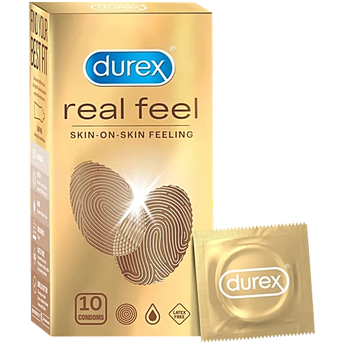 durex real feel condom, 10 pcs