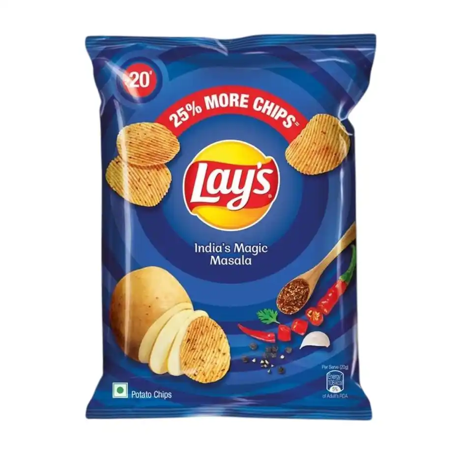 lay's india's magic masala potato chips | crunchy & enjoyable