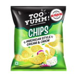 too yumm! american style cream & onion potato chips, 82 g