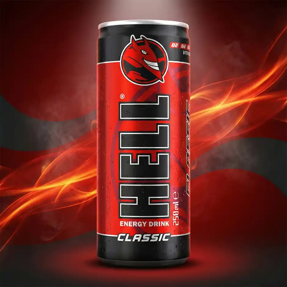 hell energy drink | classic | canned beverage (250 ml)