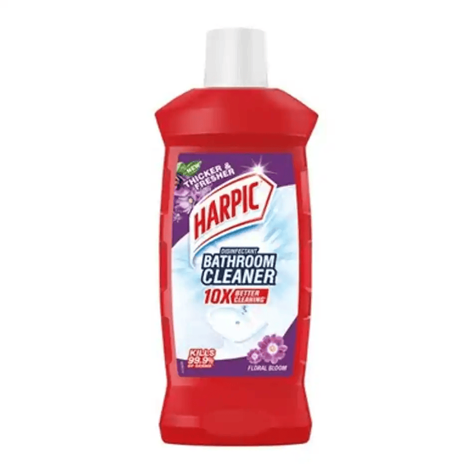 harpic floral bathroom cleaner liquid | removes bathroom stains