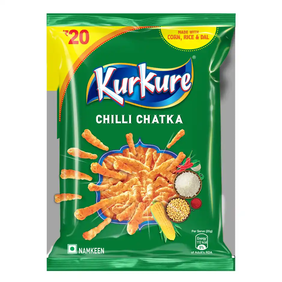 kurkure red chilli chataka chips | tangy & crunchy