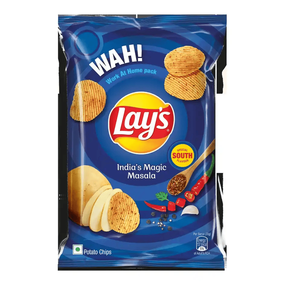 lay’s india’s magic masala potato chips | crunchy & enjoyable