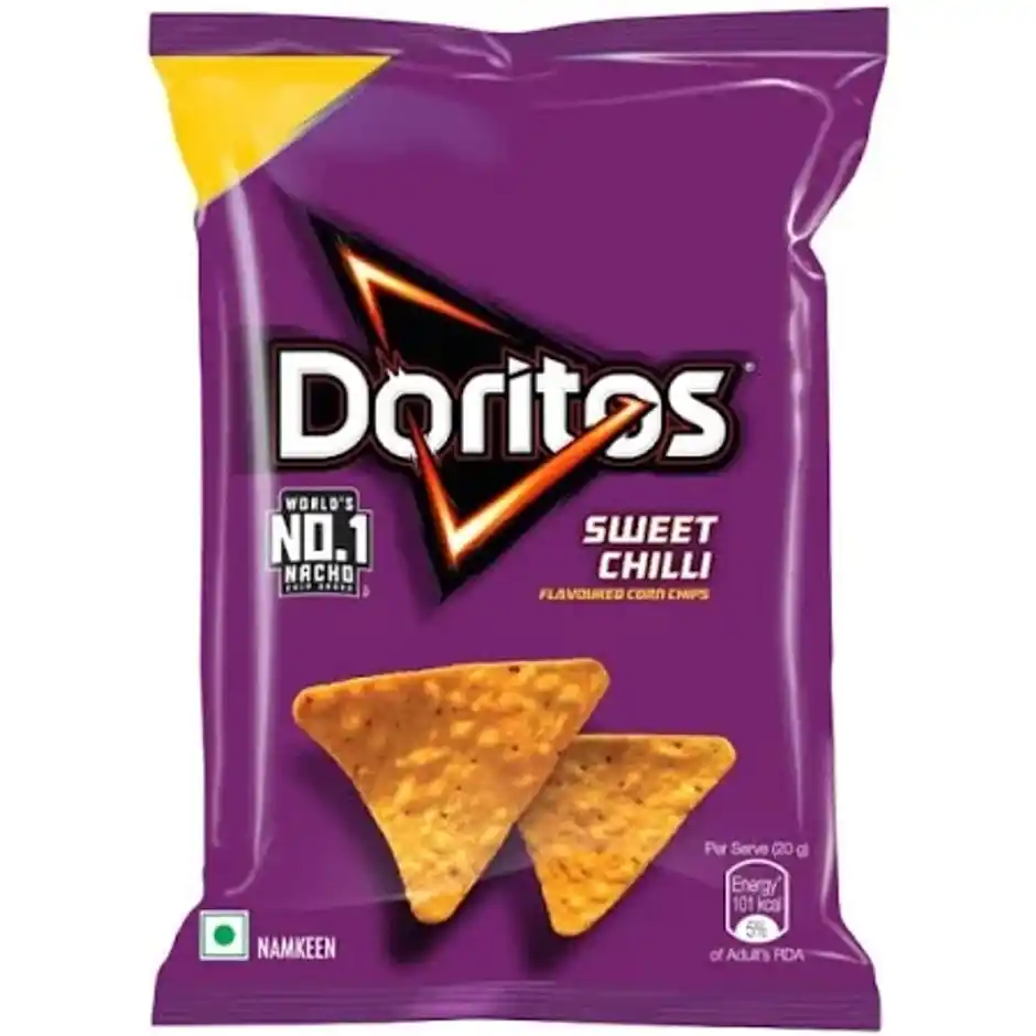doritos nacho chips | sweet chilli flavour