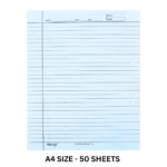 ruled sheets high quality paper | white