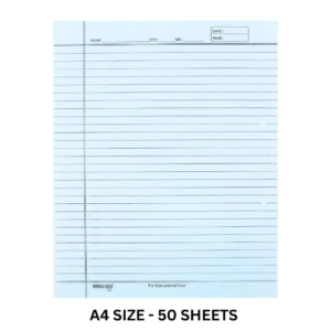 ruled sheets high quality paper | white