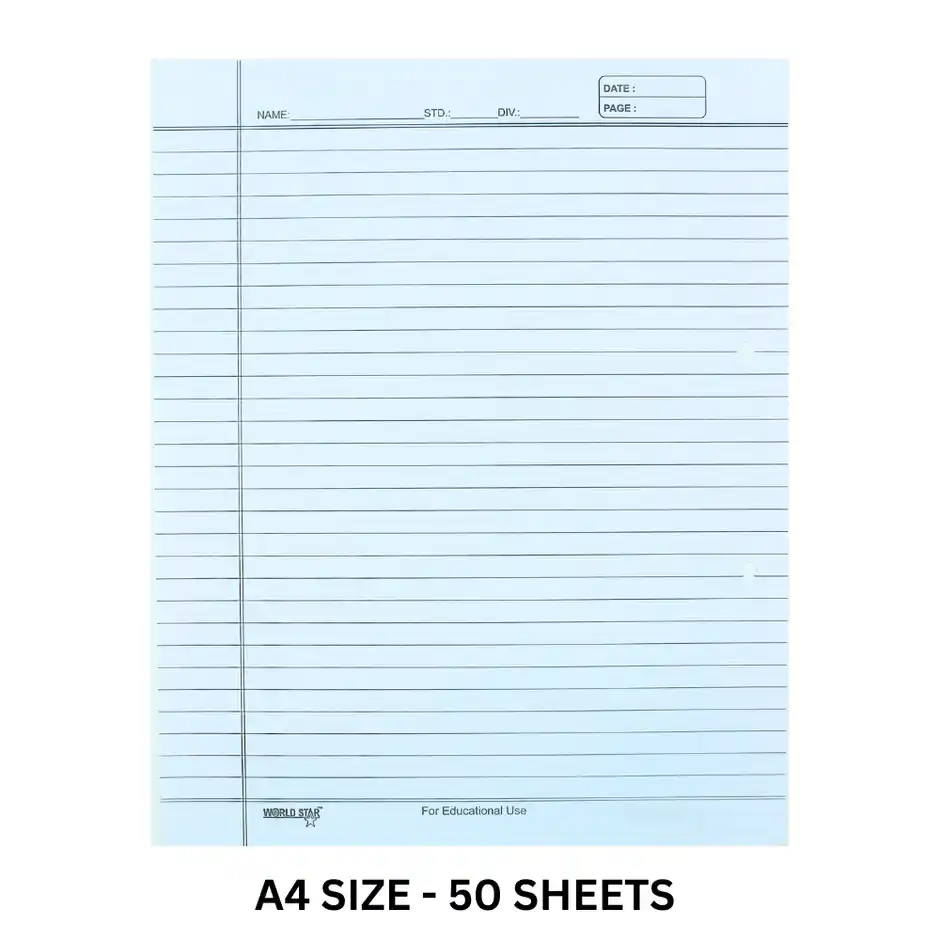 ruled sheets high quality paper | white