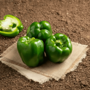 organically grown capsicum green (500g)