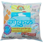 gokul buffalo milk, 500 ml pouch